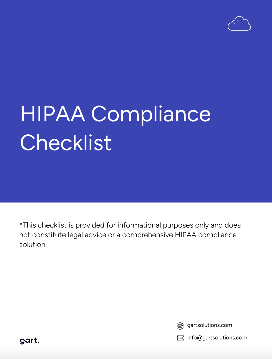 HIPAA Compliance Checklist